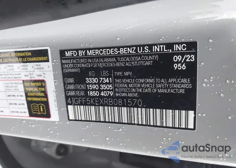 2024 Mercedes-Benz Gls 450 4Matic from USA, damaged, VIN 4JGFF5KEXRB081570